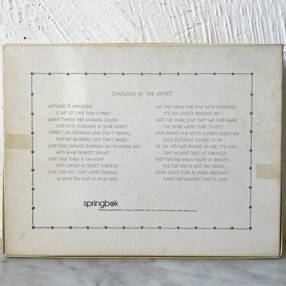 Vintage 1975 Betsey Clark Love is Sunshine in the Heart 500 Pc Springbok Puzzle - Picture 5 of 10